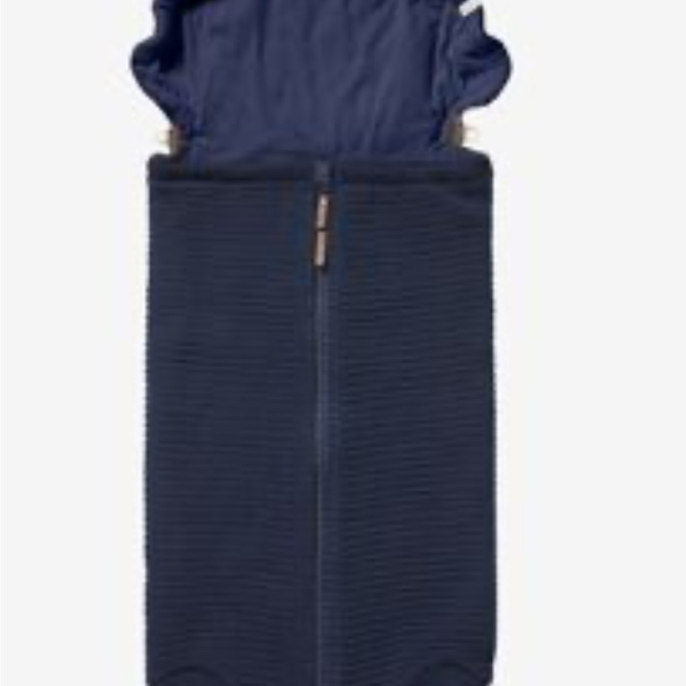 Joolz Navy Blue Ribbed Nest stroller car seat safe baby blanket